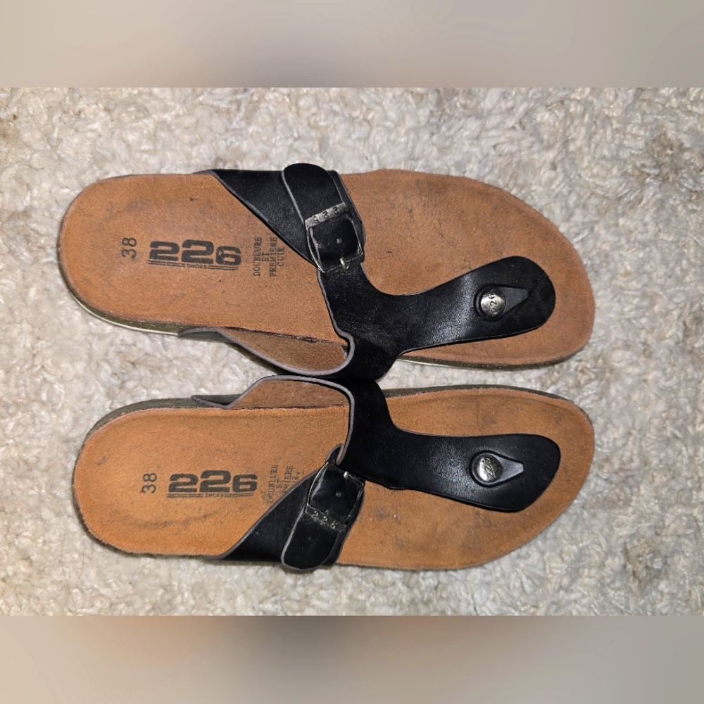 Women's Black Sandalsze 38